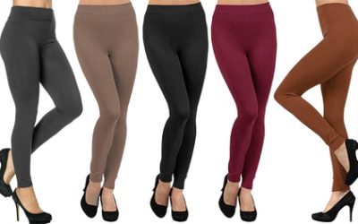 Multi-Pack Seamless Thick Fleece-Lined Leggings With Free Delivery