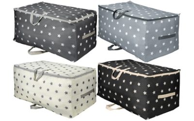 Vinsani Clothes Storage Bag Organizer with Zipper – Moisture-Proof Under bed Storage
