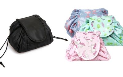 One, Two or Three Drawstring Travel Pouches