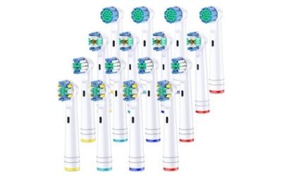 Pack of 16 or 32 Oral-B-Compatible Toothbrush Heads