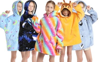 Kids’ Oversized Hooded Blankets