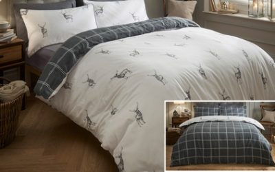 Pieridae Brushed Robin and Stag Reversible Duvet Set